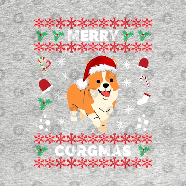 Corgi Dog Merry Corgmas Santa Corgi Ugly Christmas Sweater - Corgi Ugly Christmas Sweater Merry Corgmas Santa Corgi - Christmas Corgi Merry Corgmas by Famgift